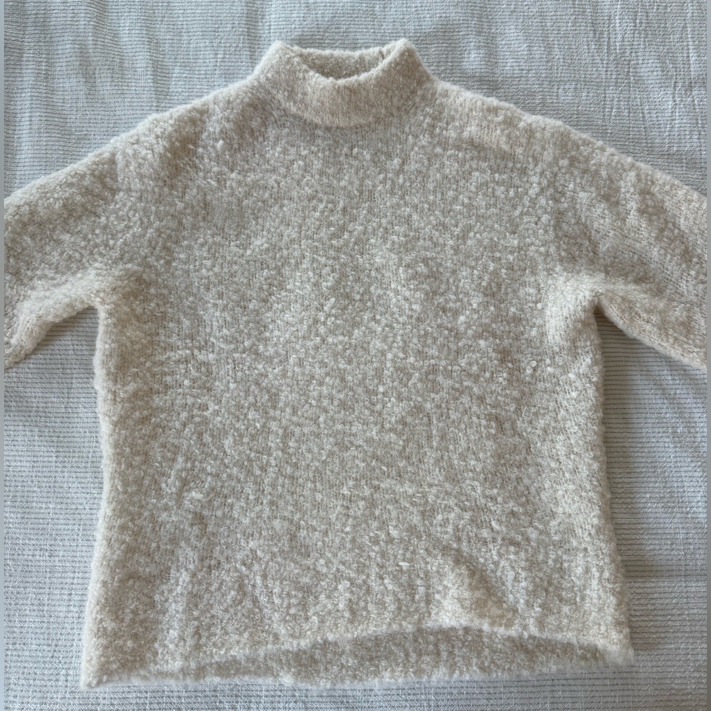 Cozy white Madewell Sweater